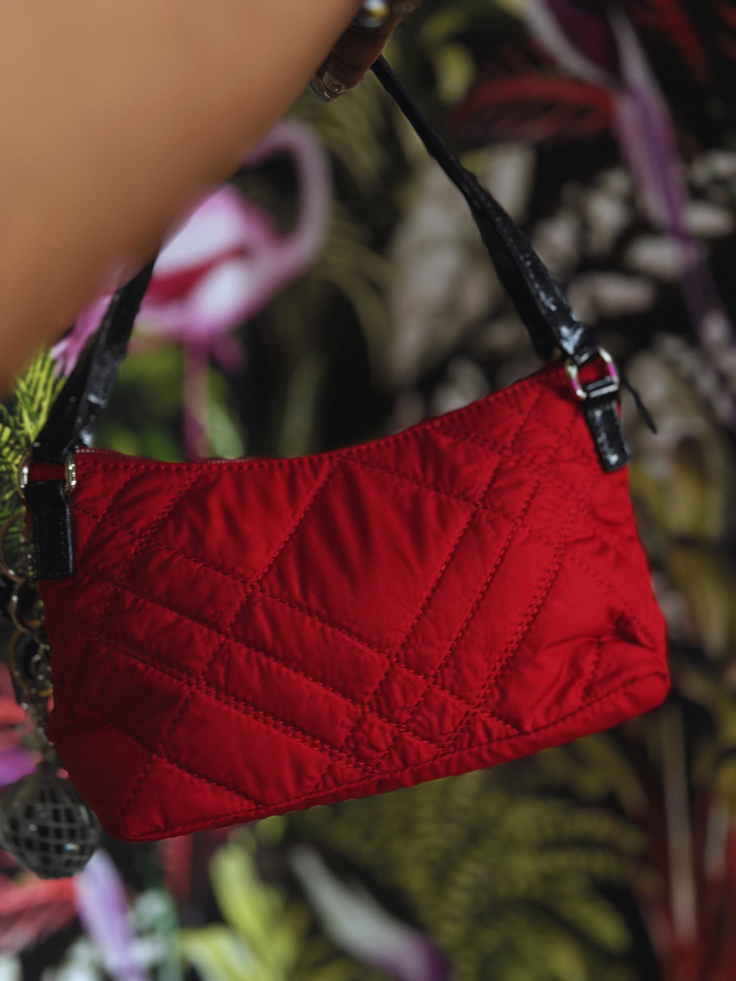 Upcycled Mini Bag with Pinback Buttons | Y2K